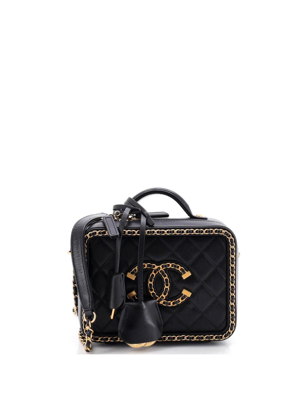 Chanel Filigree Vanity Case Quilted #301775C49B